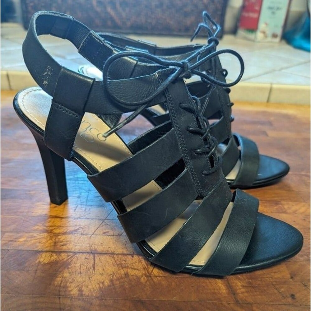 Franco-sarto Women's Black Sandals